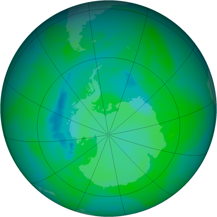 Ozone Map 1989-12-15